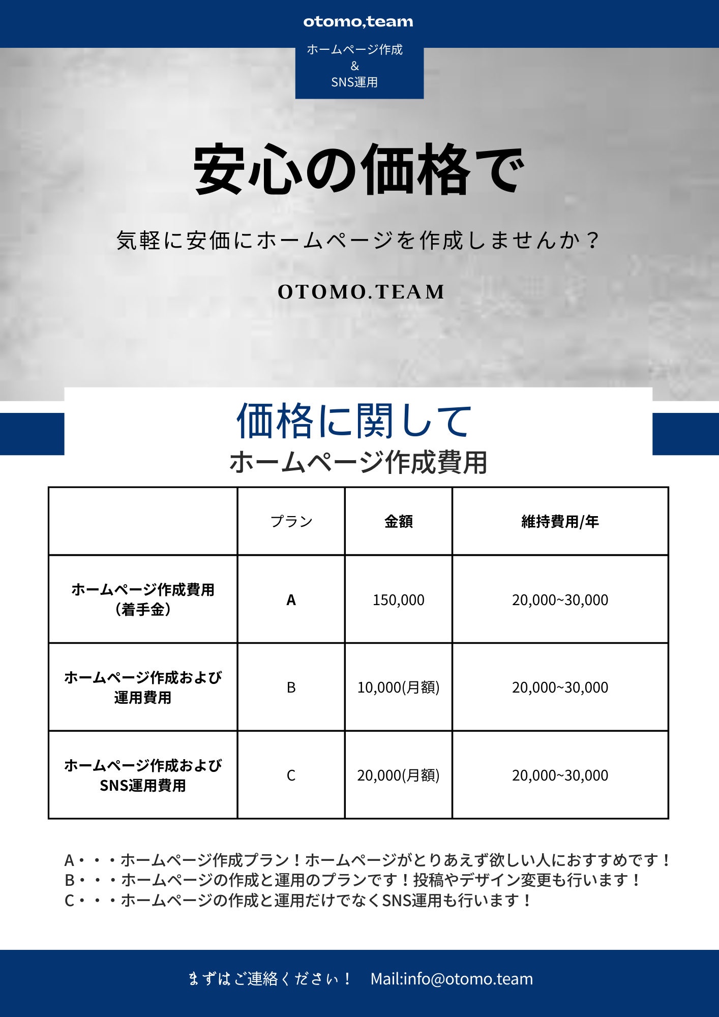 富士市で活動しています！安価なホームページ作成